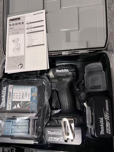 18V 充電式インパクトドライバ TD173D 新品未使用ブランド:マキタ makita ブラック フルーセット