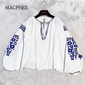 【マカフィー】トゥモローランド エンブロイダリー 刺繍 ブラウス 36