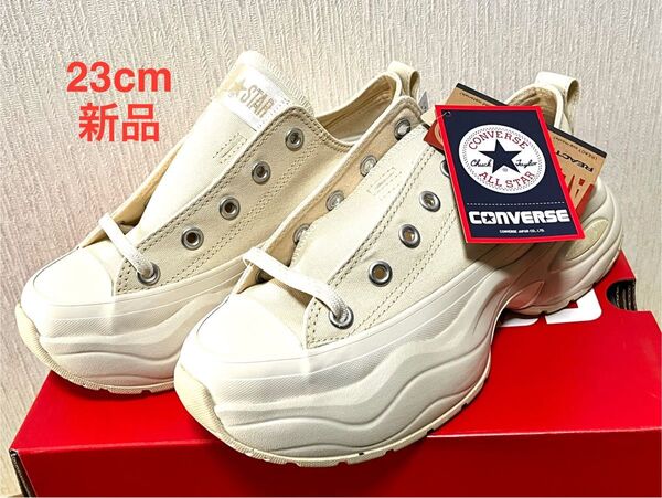 新品 23cm コンバース 厚底 オールスター スニーカー CONVERSE サージトレーナー OX ALL STAR キャンバス