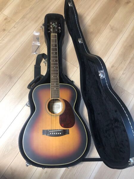 《訳あり》【TOP単板・良音】Stafford(スタッフォード) SF-300F/BS PU付き・エレアコ 《ハードケース付》