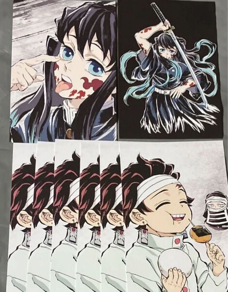 鬼滅の刃 全集中展 幕間画ポストカード 時透無一郎竈門炭治郎 隠(後藤)