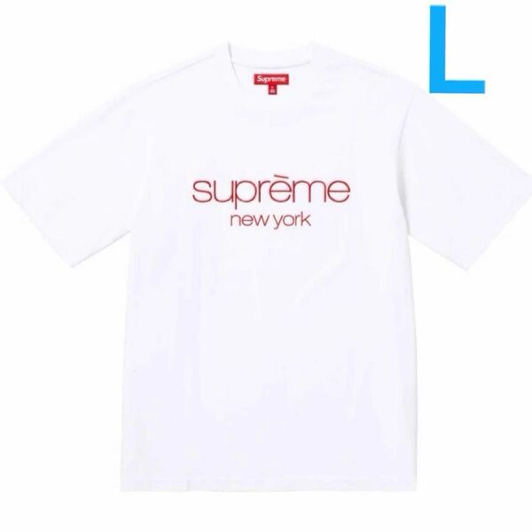 Supreme Classic Logo S/S Top White 23FW