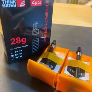 【新品未使用】28g TPU軽量チューブ 2本セット 700x18~32c バルブ長 65mm
