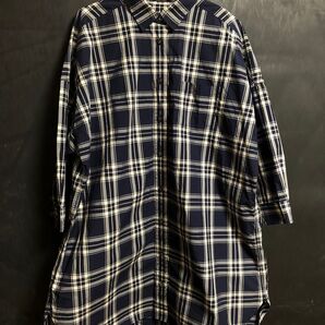 アーバンリサーチ チェックシャツ ロング 七分袖 レディース