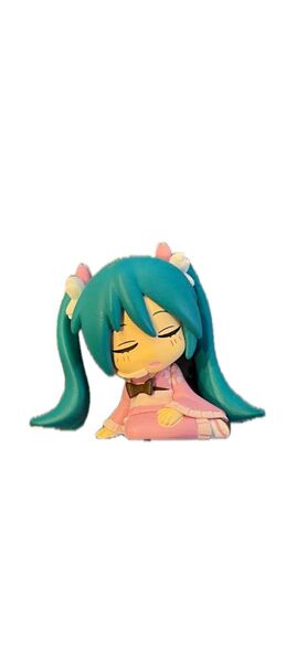 初音ミク 寝ているフィギュア 肩ズン ガチャ ピンク 着物 桜 さくら 和風 日本 青髪