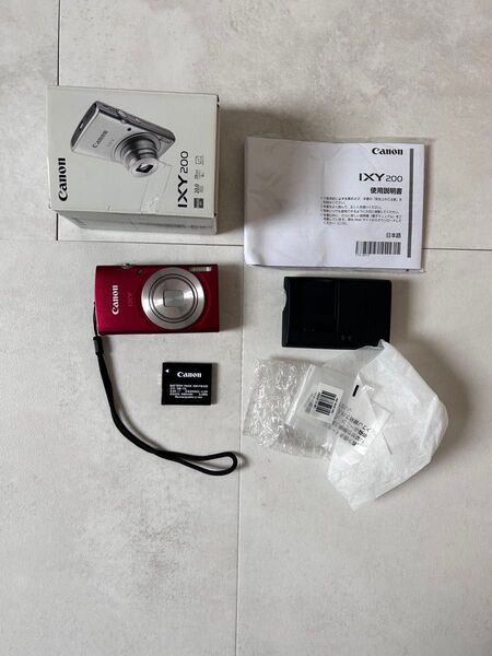 コンパクトデジタルカメラ IXY200 Canon キャノン デジカメ レッド