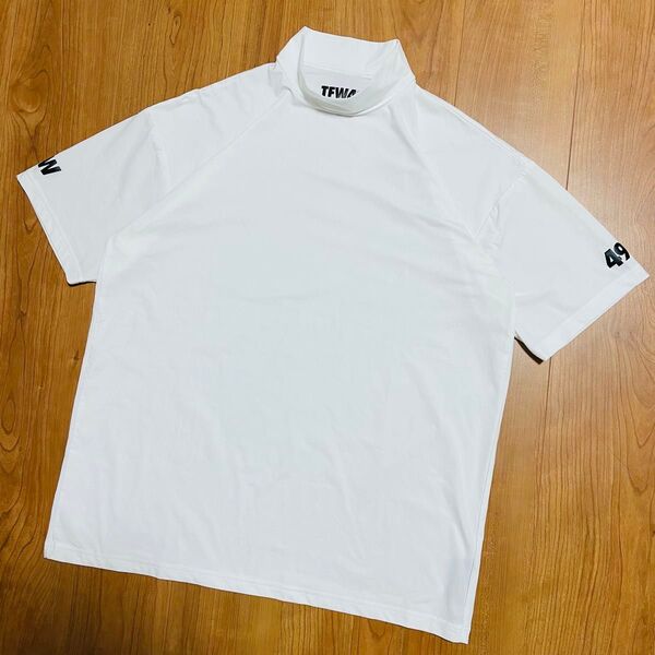 TFW49 モックネック Tシャツ L ホワイト junhashimoto ゴルフ