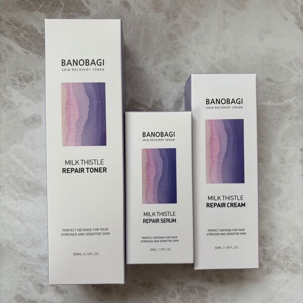 バノバギ BANOBAGI ミルクシスル リペアトナー リペアセラム リペアクリーム