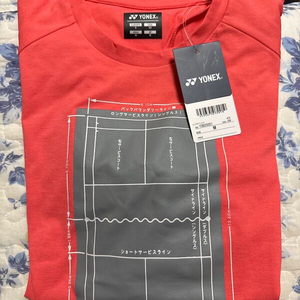 YONEX Tシャツ バドミントンウェア Mサイズ コーラルオレンジ 新品