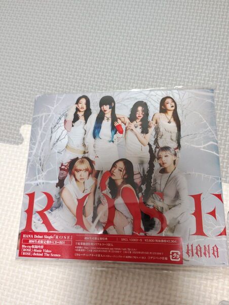 HANA Debut Single「ROSE」 初回限定盤B CD&Blu-ray