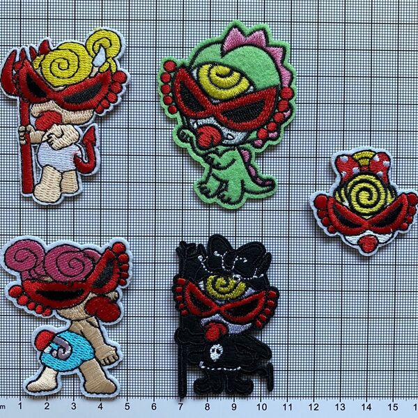 ヒスミニ ワッペン 刺繍 5枚セット