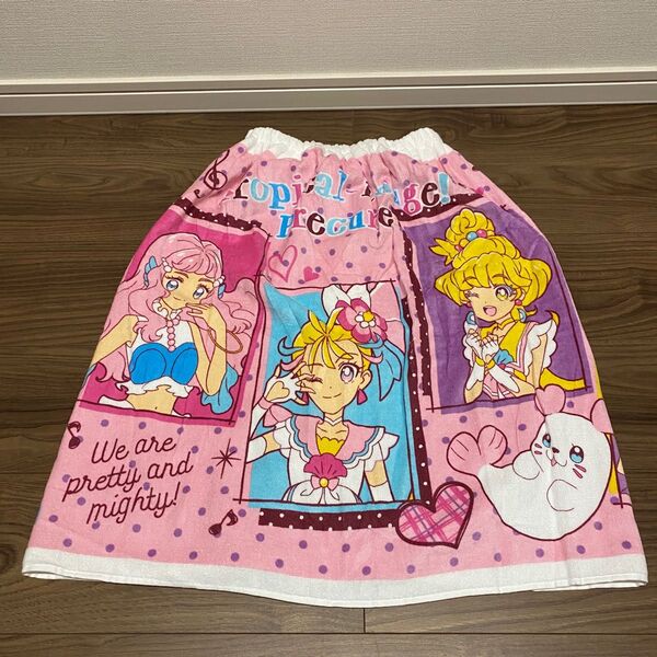 【新品】プリキュア 水遊び プール バスタオル 女の子 ラップタオル