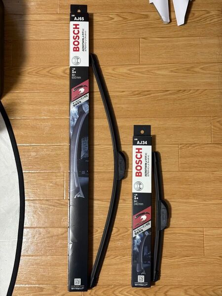BOSCH ワイパー エアロツイン J-フィット AJ-65 AJ-34 セット 撥水ゴムに交換済
