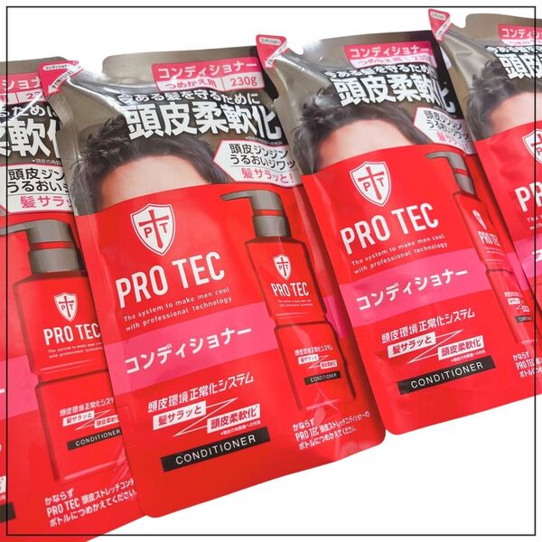 ライオン プロテク 頭皮ストレッチコンディショナー 230g 4個セット つめかえ用