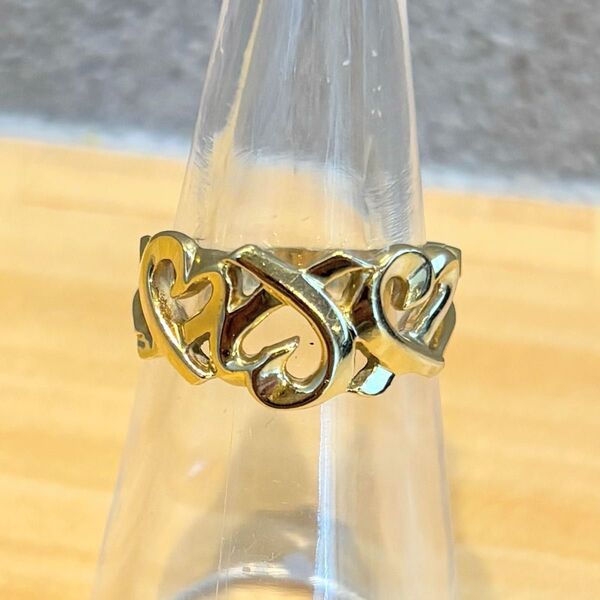 Tiffany&Co. ティファニー ラビングハート リング 750 約10号 ゴールド TIFFANY 18K