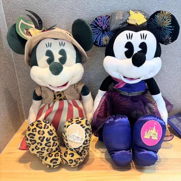 海外 ディズニー マンスリー アトラクションシリーズ ミニー ぬいぐるみ タグ付 マスコット コレクション Disney