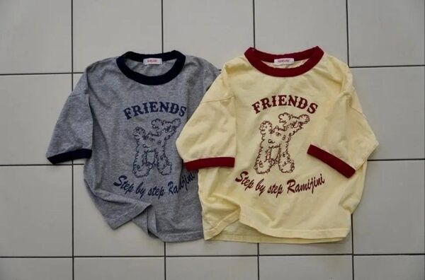韓国こども服 / ramijini / Tシャツ / イエロー / M (100)