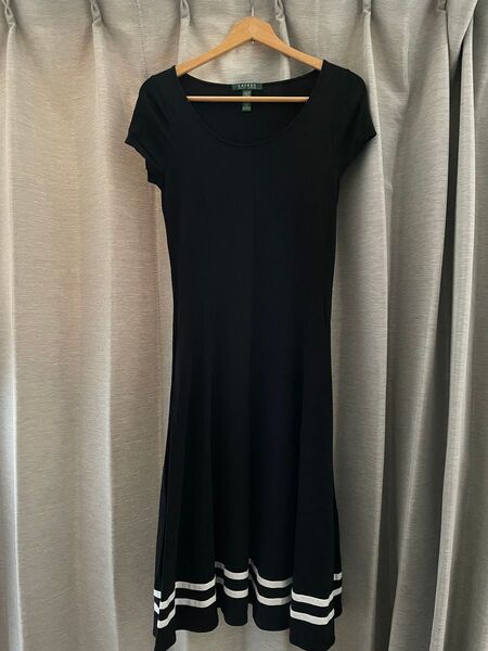 【LAUREN RALPH LAUREN】ワンピース ストライプ裾