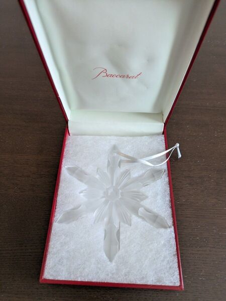 未使用開封のみ Baccarat バカラ クリスマスオーナメント 雪の結晶 ノエル スノーフレーク