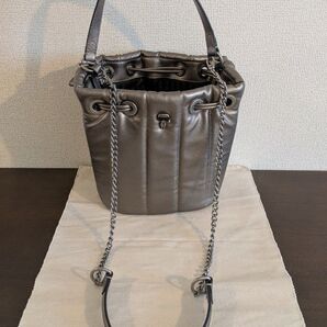 カール・ラガーフェルド ショルダーバック ブロンズカラー