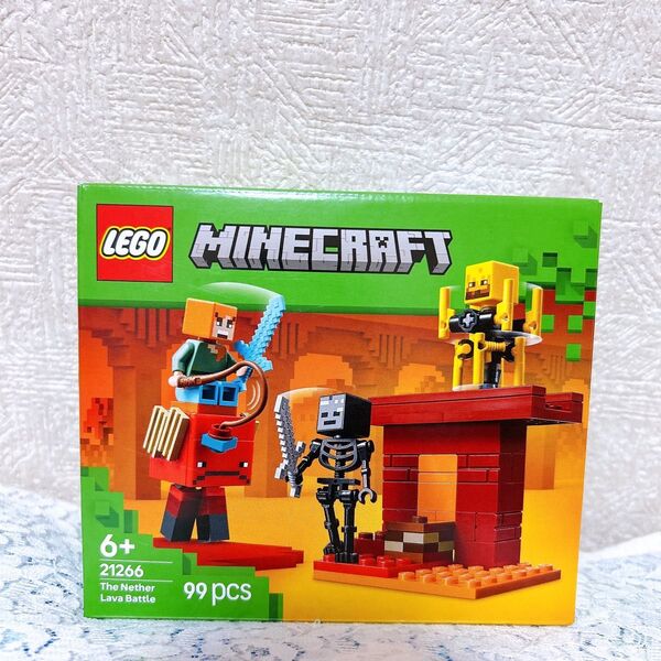LEGO レゴ Minecraft ネザーの溶岩バトル マインクラフト マイクラ