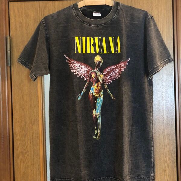 ニルヴァーナ Nirvana L バンドTシャツ ロックTシャツ ブラック