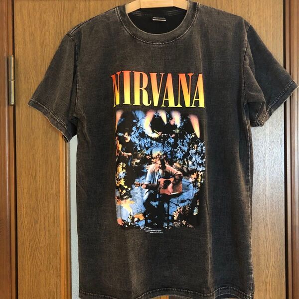 ニルヴァーナ Nirvana L バンドTシャツ ロックTシャツ ブラック .