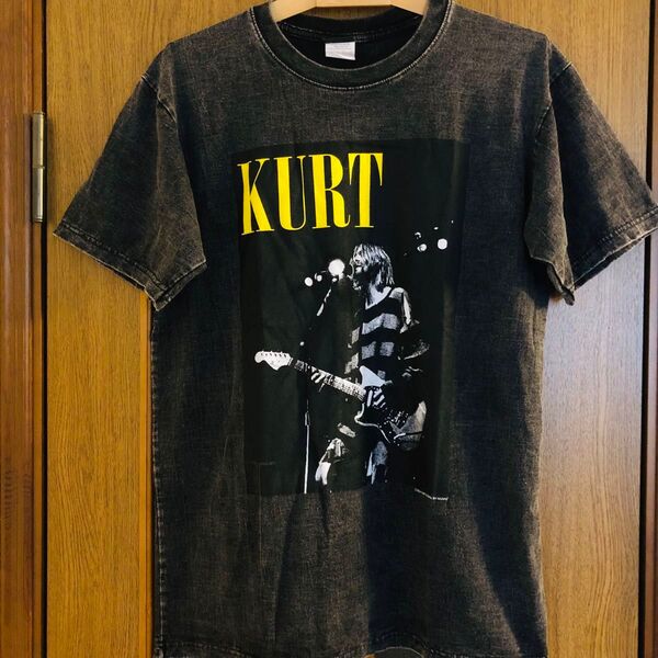 ニルヴァーナ Nirvana カードコバーン L バンドTシャツ ロックTシャツ ブラック