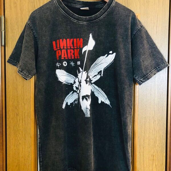 リンキン・パーク LINKIN PARK L バンドTシャツ ロックTシャツ ブラック .
