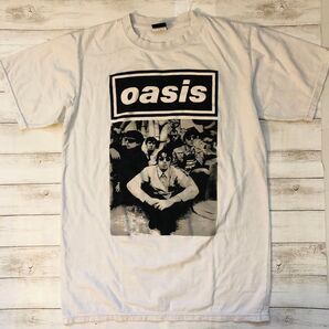 オアシス oasis L バンドTシャツ ロックTシャツ ホワイト