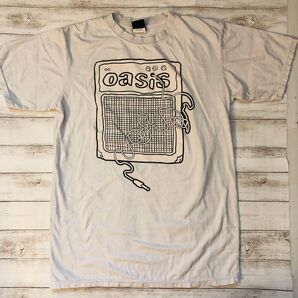 オアシス oasis L バンドTシャツ ロックTシャツ ホワイト .