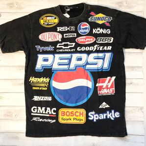 ペプシ 企業ロゴ L プリントTシャツ ブラック