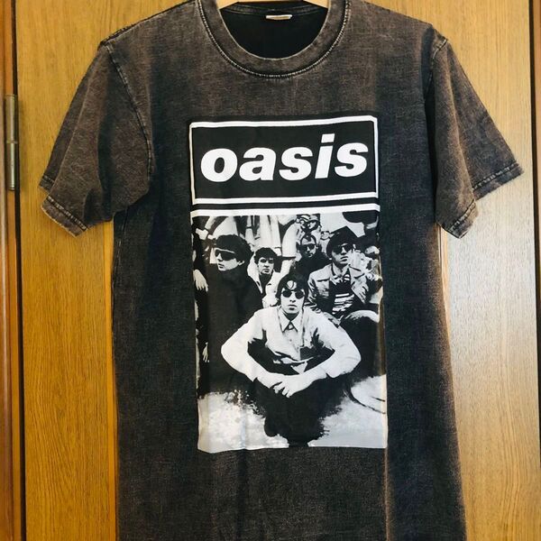 オアシス oasis L バンドTシャツ ロックTシャツ ブラック