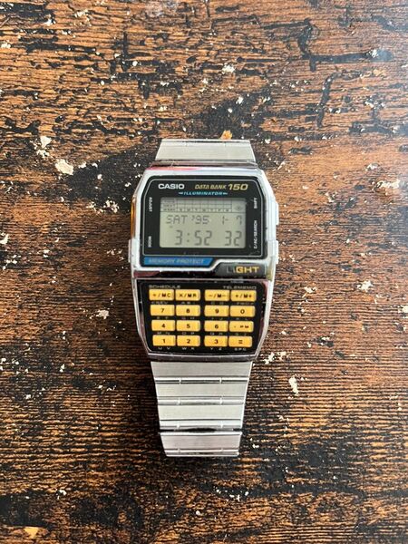 希少 カシオ CASIO データバンク150 メンズ 腕時計 中古品