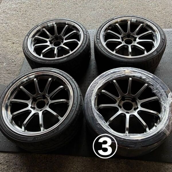 ③ ADVAN RS-DF 9.5-19 5/120+35 265/30R19 ネオバ シビックTYPE-R FK8