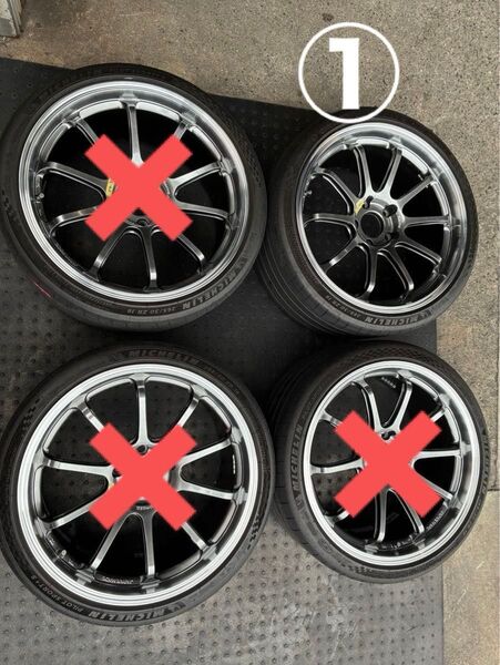 ①ADVAN RS-DF 鍛造 9.5-19 5/120+35 シビックTYPE-R 265/30R19 パイロットスポーツ4S
