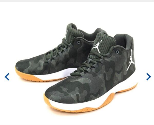 NIKE ジョーダン B.FRY 23.5cm バスケットボールシューズ カーキ 迷彩
