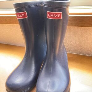 キッズ 長靴 レインブーツ ネイビー 21cm