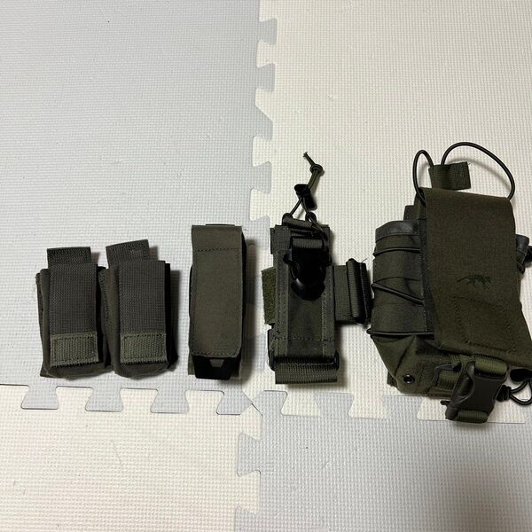 マガジンポーチ3 グレネードポーチ1 ラジオポーチ1 RG グリーン 実物