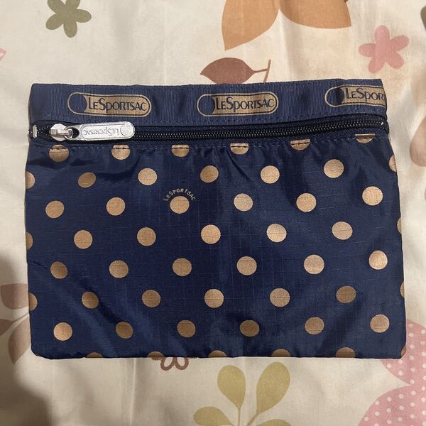 LeSportsac ポーチ 黒 ドット