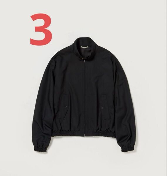 SUPER FINE TROPICAL WOOL ZIP BLOUSON