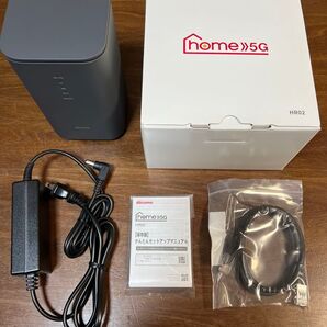 【美品】docomo home5G HR02 ダークグレー★付属品完備