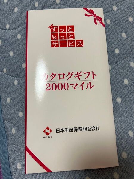 日本生命 2000マイル カタログギフト券 2000〜3000の商品と交換可能