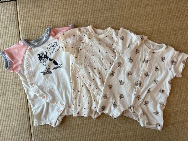 西松屋 ロンパース 子供服 ベビー服 夏服 半袖 60〜70サイズ セット