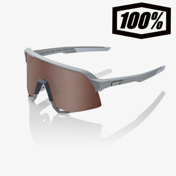 100% S3 Stone Grey HiPER クリムゾンミラーレンズ ワンハンドレッド サングラス