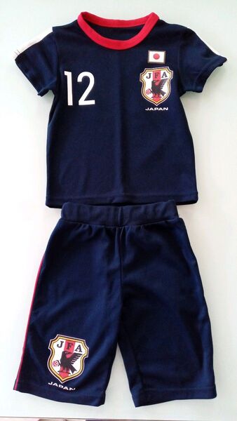 サッカー JFA キッズ ユニホーム パジャマ 100cm 半袖 Tシャツ