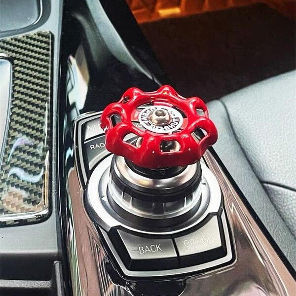 車 エアコン ダイヤル バルブ 飾り 車内 アクセサリー インテリア おもしろ おしゃれ 赤 内装 カスタム デコレーション