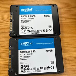 Crucial 480GB SSD 2枚