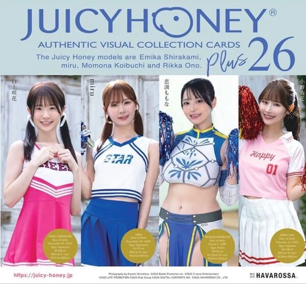 AVC ジューシーハニーコレクションカード PLUS #26 未開封 1box