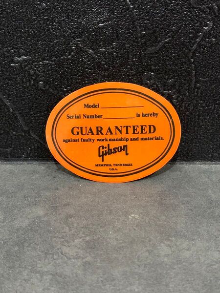 ギター ギブソン Gibson サウンドホール オレンジラベル ステッカー